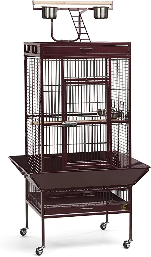 Prevue Hendryx Wrought Iron Select Bird Cage 3152RED Garnet Red